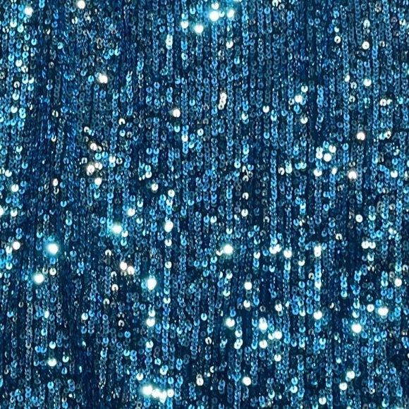 New Blue Sequined skirt Made in Italy Compagnia Italiana Made in Italy  42 Small - Picture 2 of 12
